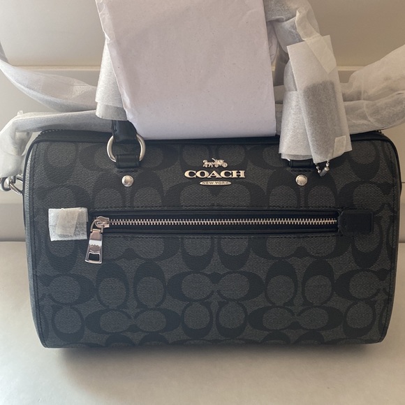 Coach Handbags - Logo Coach Purse Graphite Black NWT Never Used